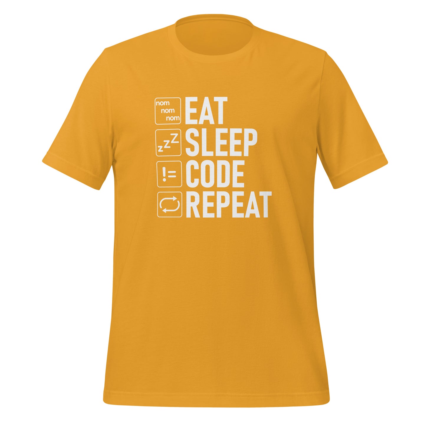 EAT SLEEP CODE REPEAT - VARCHAR White