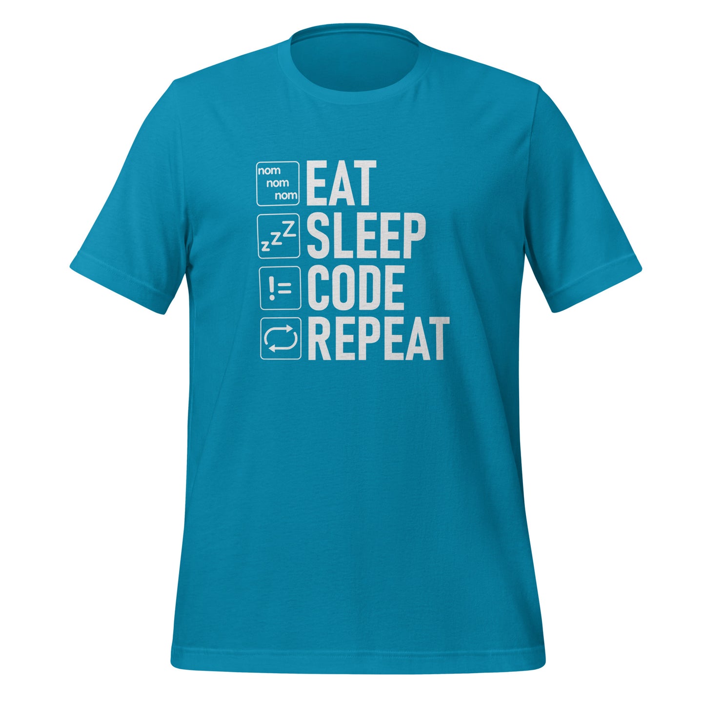 EAT SLEEP CODE REPEAT - VARCHAR White