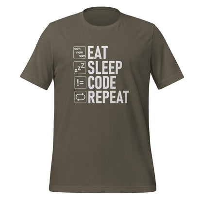 EAT SLEEP CODE REPEAT - VARCHAR White