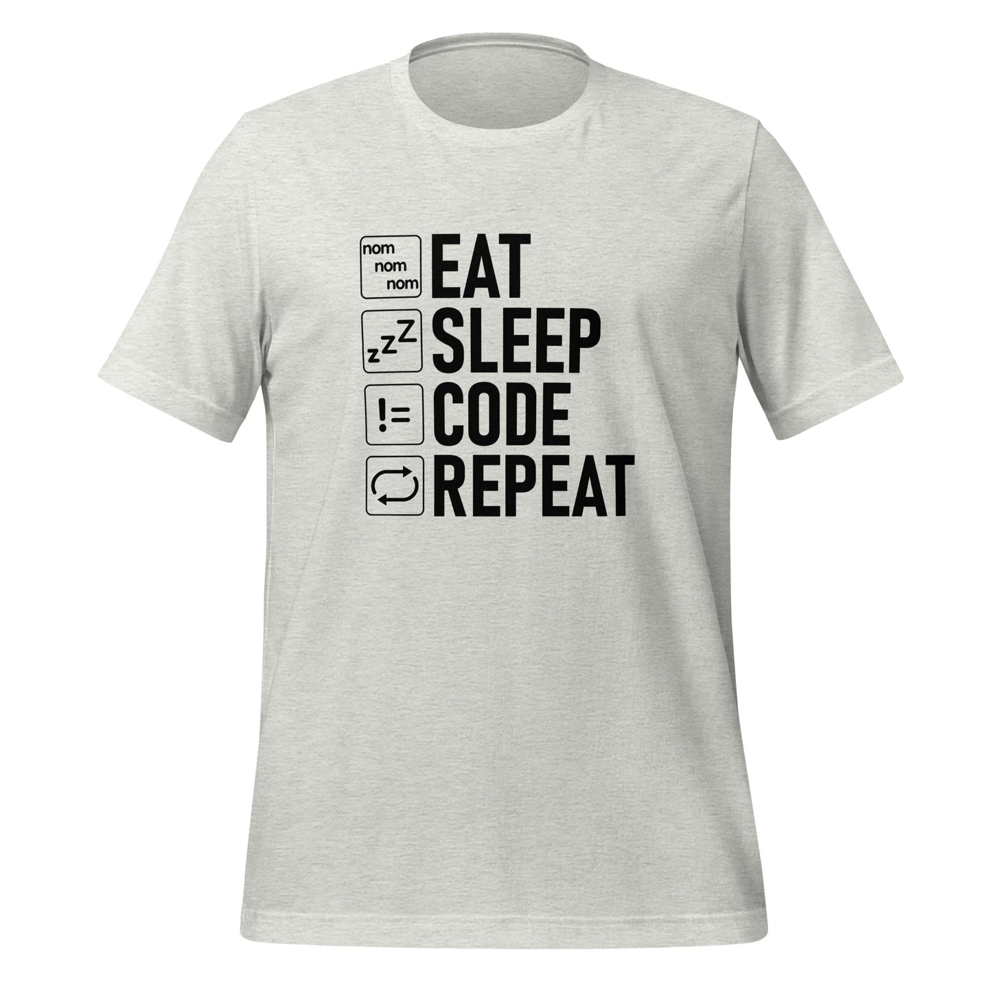 EAT SLEEP CODE REPEAT - VARCHAR Black
