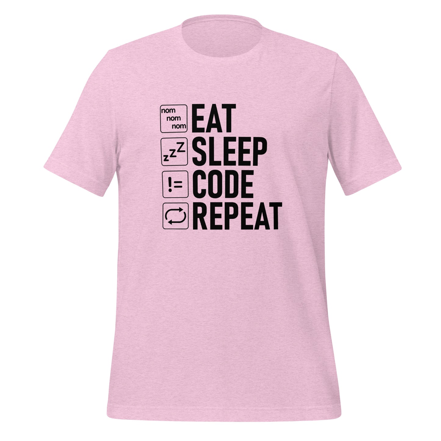 EAT SLEEP CODE REPEAT - VARCHAR Black