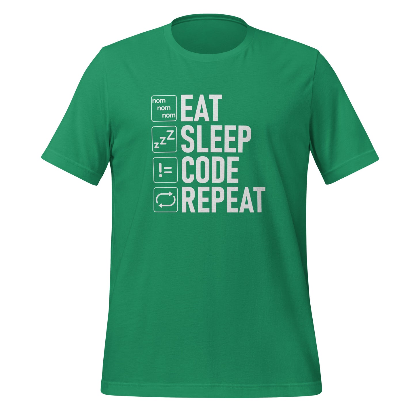 EAT SLEEP CODE REPEAT - VARCHAR White