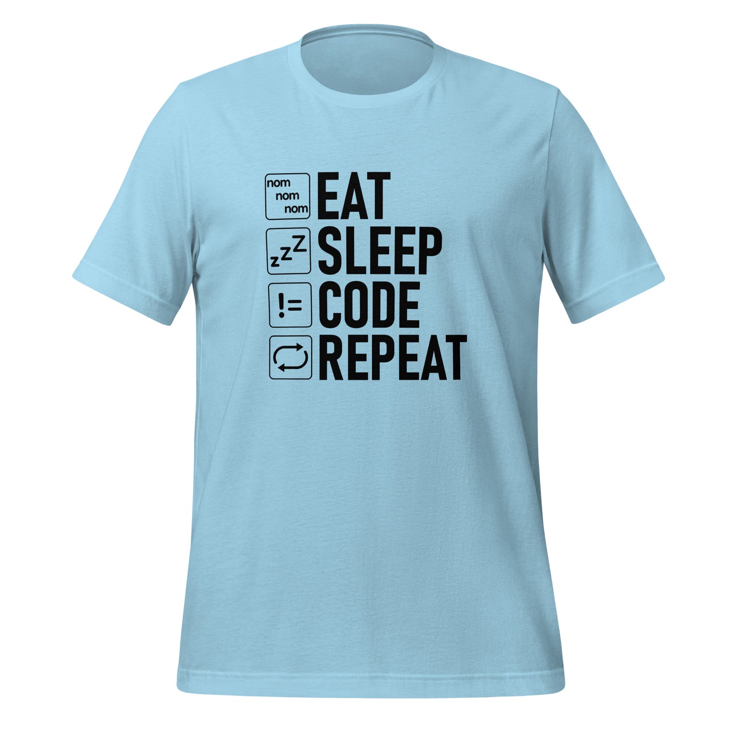 EAT SLEEP CODE REPEAT - VARCHAR Black