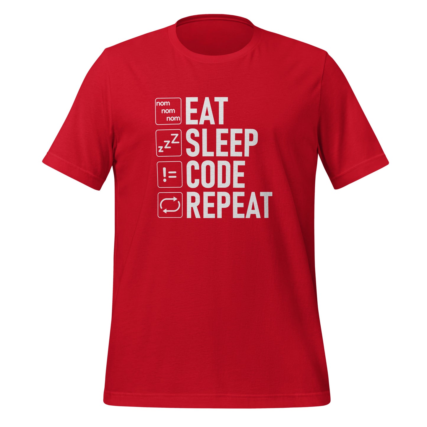 EAT SLEEP CODE REPEAT - VARCHAR White